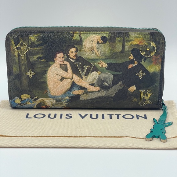 Louis Vuitton x Jeff Koons Masters Collection Manet Limited Edition Zippy Wallet - Picture 2 of 16